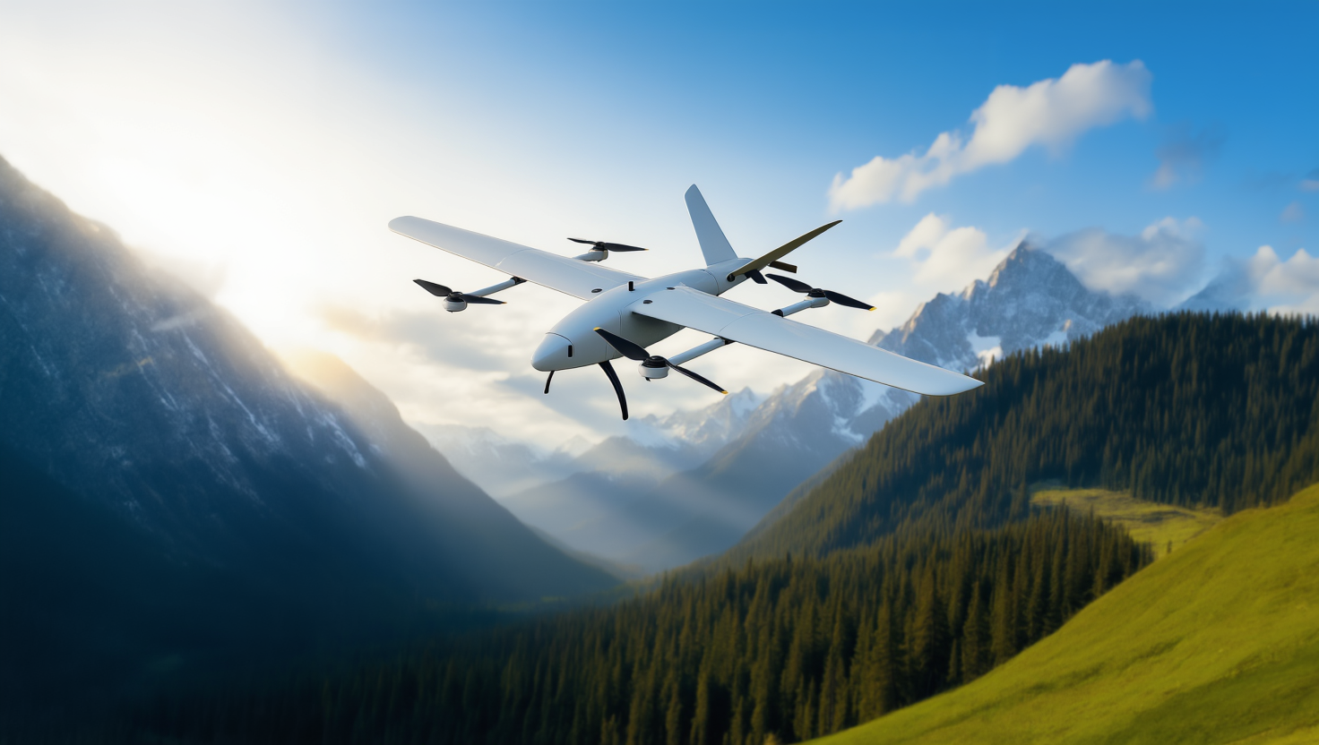 UAV Drone: Electric VTOL EV-4